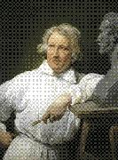 Horace Vernet Bertel Thorvaldsen avec le buste dHorace Vernet France oil painting artist